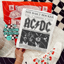 Load image into Gallery viewer, Rock N Roll Newspaper Dropdown TRANSFER CCDC MAR 26