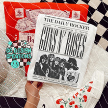 Load image into Gallery viewer, Rock N Roll Newspaper Dropdown TRANSFER CCDC MAR 26