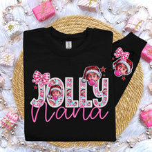 Load image into Gallery viewer, Jolly Pink Bubble Title Faux Embroidery With Pocket (Dropdown)TRANSFER