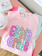 Load image into Gallery viewer, Pink Dalmatian Purple Plaid School Grades DROPDOWN TRANSFER