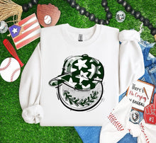 Load image into Gallery viewer, Play Ball Happy Face Hat Baseball DROPDOWN TRANSFER BIA