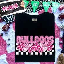 Load image into Gallery viewer, Pink Checkered Floral Faux Embroidery Mascot TRANSFER CAP DEC