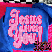 Load image into Gallery viewer, Jesus Loves You COLOR DROPDOWN TRANSFER DMD FEB 26