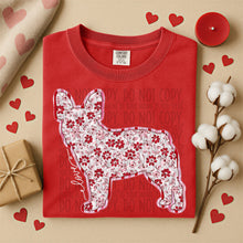 Load image into Gallery viewer, Valentine Red Floral Dog Breed Option DROPDOWN TRANSFER SWD DEC 25