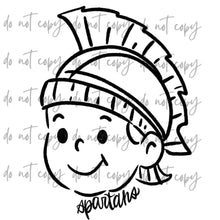 Load image into Gallery viewer, Doodle Single Color Mascots Dropdown TRANSFER