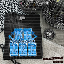 Load image into Gallery viewer, We Are Blue Stripes Mascot Dropdown TRANSFER CAP MAY