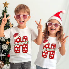 Load image into Gallery viewer, Dotted Letter Santa Hat Mascot DROPDOWN TRANSFER CSD