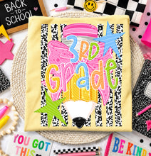 Load image into Gallery viewer, Back To School Grades Composition Stripes TRANSFER AGCM JULY 26