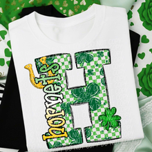 Load image into Gallery viewer, St Patrick’s Day Checkered Mascots DROPDOWN TRANSFER CSD JAN 26