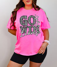Load image into Gallery viewer, Go Fight Win Checkered Rhinestone Mascots DROPDOWN TRANSFER FDC 24