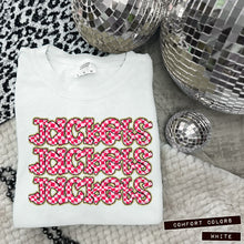 Load image into Gallery viewer, Pink Checker Gold Glitter Mascot Dropdown TRANSFER CAP APR