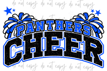 Load image into Gallery viewer, Cheer Glitter Poms Mascots TRANSFER CYBER JUNE 26