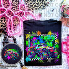 Load image into Gallery viewer, Monster J Neon Truck DROPDOWN With Pocket TRANSFER SWEET STAR FEB 26