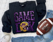 Load image into Gallery viewer, Game Day Team Helmet Faux Embroidery DROPDOWN TRANSFER TGG