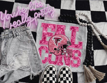 Load image into Gallery viewer, PINK Football Team Helmet Faux Embroidery DROPDOWN TRANSFER TGG