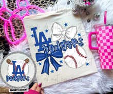 Load image into Gallery viewer, Baseball Team Hand Drawn Collage With Pocket Dropdown TRANSFER MWG 25