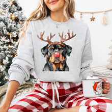 Load image into Gallery viewer, Christmas Red Nose Antler Dogs Dropdown TRANSFER