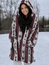 Load image into Gallery viewer, Sassy On The Go Custom Fleece Blanket Hoodie