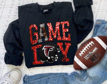 Load image into Gallery viewer, Game Day Team Helmet Faux Embroidery DROPDOWN TRANSFER TGG