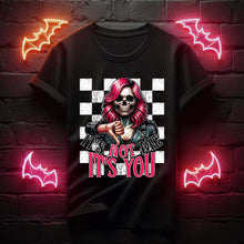 Load image into Gallery viewer, It’s Not Me It’s You WHT Checkered Skull TRANSFER DWS
