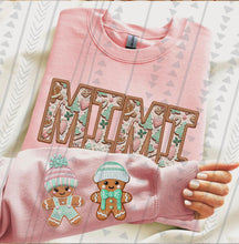 Load image into Gallery viewer, Gingerbread Or Paw Christmas Title Faux Embroidery With Sleeve CUSTOMIZED DTF TRANSFER