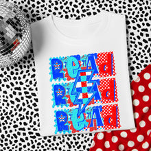 Load image into Gallery viewer, Read Stacked Checker Bolt Polka Stripes TRANSFER DWS JAN 26