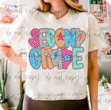 Load image into Gallery viewer, Pink Plaid Dalmatian Star Grades DROPDOWN TRANSFER