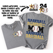 Load image into Gallery viewer, Baseball Mom Customizable DROPDOWN With Pocket TRANSFER SDD AUGUST