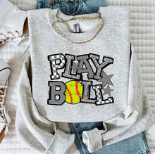 Load image into Gallery viewer, So Sporty Play Ball Softball DROPDOWN TRANSFER BIA