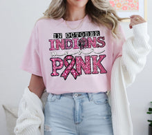 Load image into Gallery viewer, In October Mascots Wear Pink Faux Rhinestone Mascots DROPDOWN TRANSFER