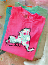 Load image into Gallery viewer, Pink Floral States (all 50 states available) TRANSFER CARTER MAR 26