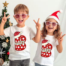 Load image into Gallery viewer, Dotted Letter Santa Hat Mascot DROPDOWN TRANSFER CSD