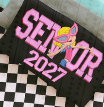 Load image into Gallery viewer, Senior 2027 Faux Embroidery Character DROPDOWN TRANSFER KAI JULY 26