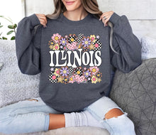 Load image into Gallery viewer, Funky Flowers States(All 50 states available) DTF TRANSFER