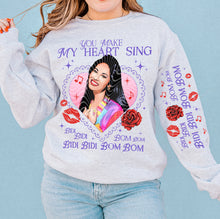 Load image into Gallery viewer, You Make My Heart Sing Heart With SLEEVE OPTION TRANSFER GRAVITEE JAN