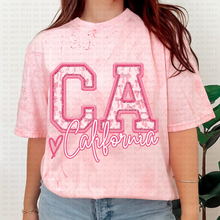 Load image into Gallery viewer, Pink Coquette Bow Heart State(all 50 states available) TRANSFER ECHT MAR