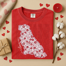 Load image into Gallery viewer, Valentine Red Floral Dog Breed Option DROPDOWN TRANSFER SWD DEC 25