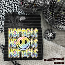 Load image into Gallery viewer, Rainbow Checker Happy Stacked Mascots Dropdown TRANSFER CAP JUNE 25