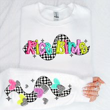 Load image into Gallery viewer, Bright Checkered Mascot With Sleeve Option DTF TRANSFER CSD