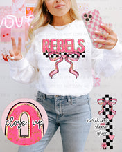 Load image into Gallery viewer, Sweet Bow Checkered Mascots With SLEEVE OPTION TRANSFER CAP JAN