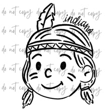 Load image into Gallery viewer, Doodle Single Color Mascots Dropdown TRANSFER