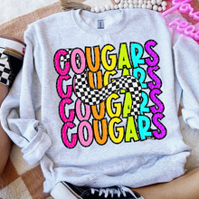 Load image into Gallery viewer, 80’s Stacked Checker Mascots DROPDOWN TRANSFER CSD FEB 26