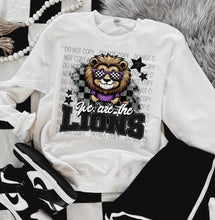 Load image into Gallery viewer, We Are The Mascots Checkered Stars Dropdown TRANSFER SWD TEMP