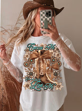 Load image into Gallery viewer, Excuse Me Blue Boots Floral With SLEEVE OPTION TRANSFER AGCM JAN