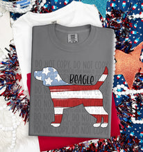 Load image into Gallery viewer, Patriotic Dog Designs Black Text SWD MAY DROPDOWN TRANSFER