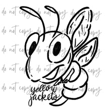 Load image into Gallery viewer, Doodle Single Color Mascots Dropdown TRANSFER