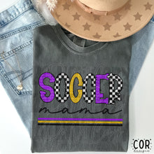 Load image into Gallery viewer, Soccer Mama Checkered Color Dropdown TRANSFER FEB COR