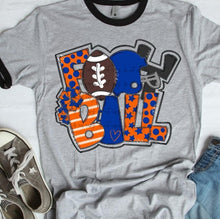 Load image into Gallery viewer, Football Word Art DROPDOWN TRANSFER