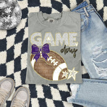 Load image into Gallery viewer, Dalmatian Game Day Football With Bow DROPDOWN TRANSFER CAP FEB