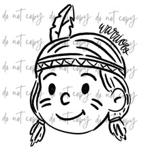 Load image into Gallery viewer, Doodle Single Color Mascots Dropdown TRANSFER